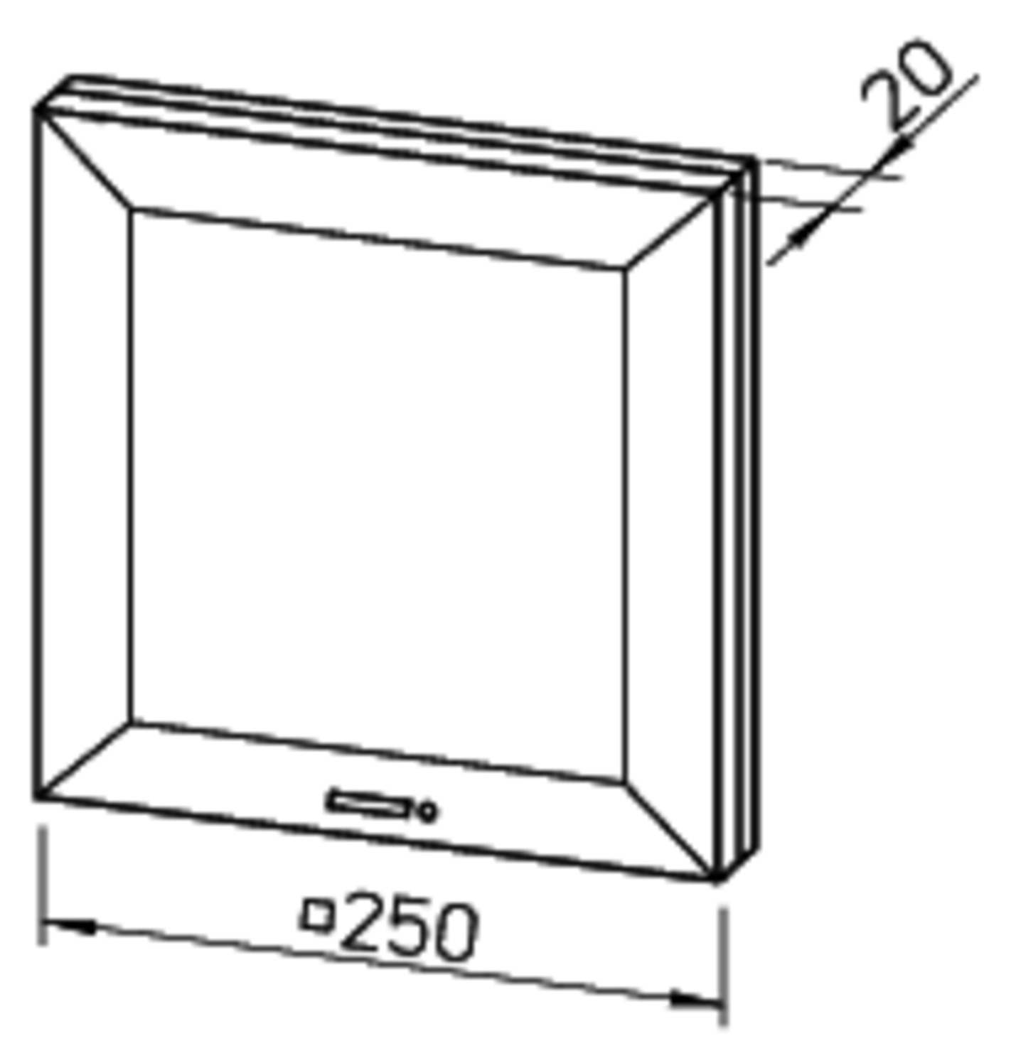 Helios Ventilatoreinsatz ELS-VN 100 mit Fassade und Nachlauf